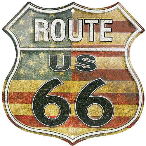 Plaque route 66 blason