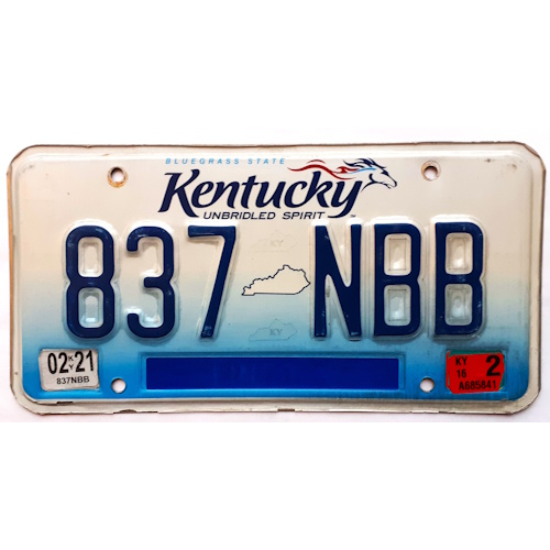Plaque authentique kentucky