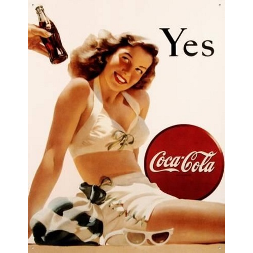 Plaque Coca Cola - Yes !