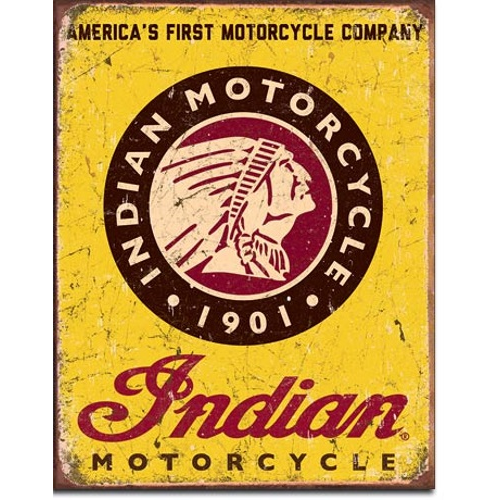 Plaque Moto Indian - Since 1901