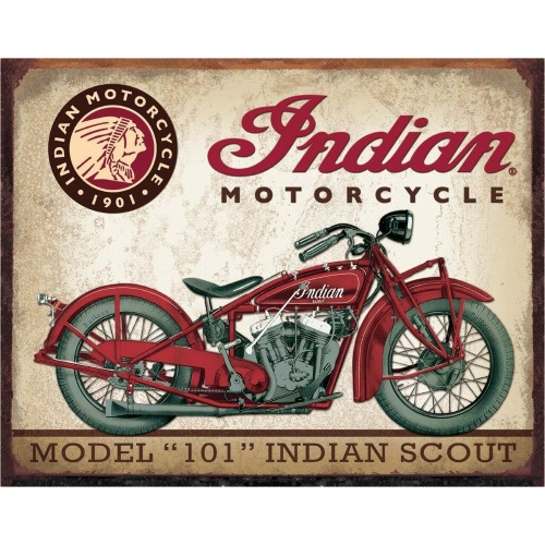 Plaque Moto Indian - 1901 Indian Scout