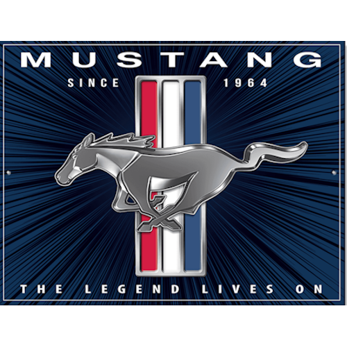 Plaque mustang the legend