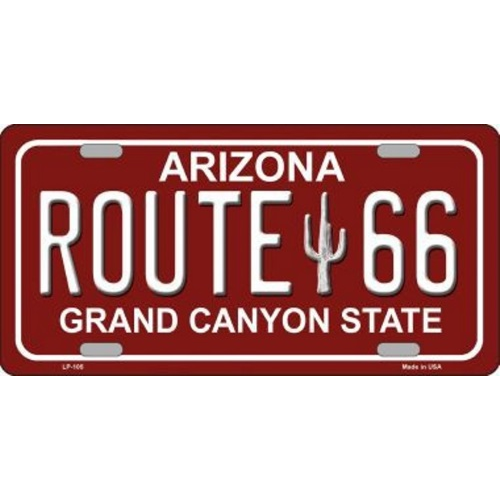 Plaque immatriculation arizona route 66