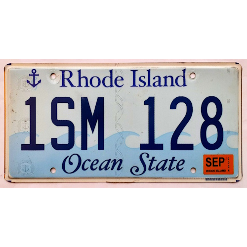 Plaque authentique rhode island