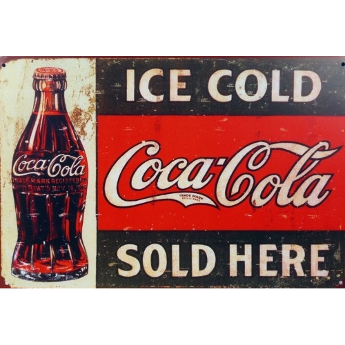 Plaque coca cola