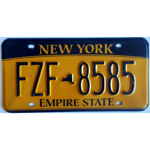 Plaque de voiture new york