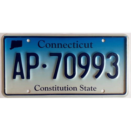 Plaque de voiture connecticut