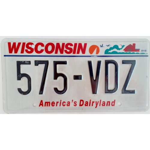 Plaque de voiture wisconsin