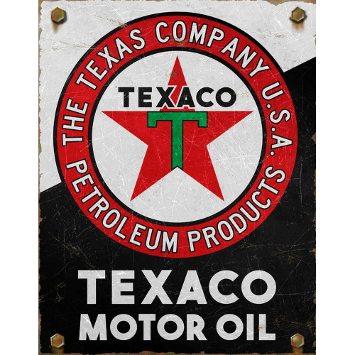 Plaque texaco motor oil