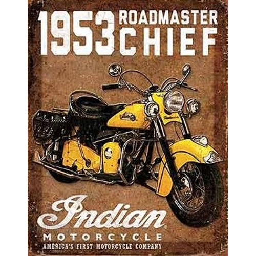 Plaque moto indian 1953