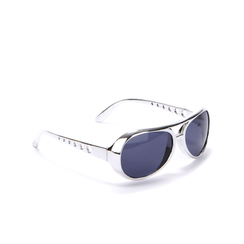 Lunettes elvis monture argentee