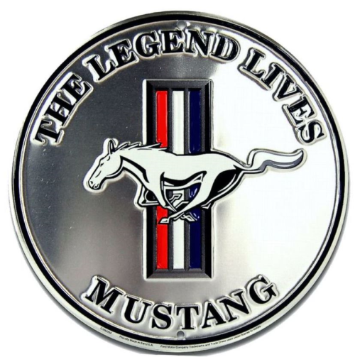 Mustang silvver rund