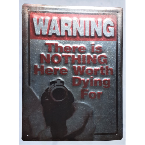 Plaque gun warning