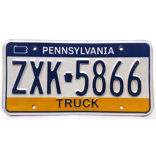 Plaque authentique pennsylvannie