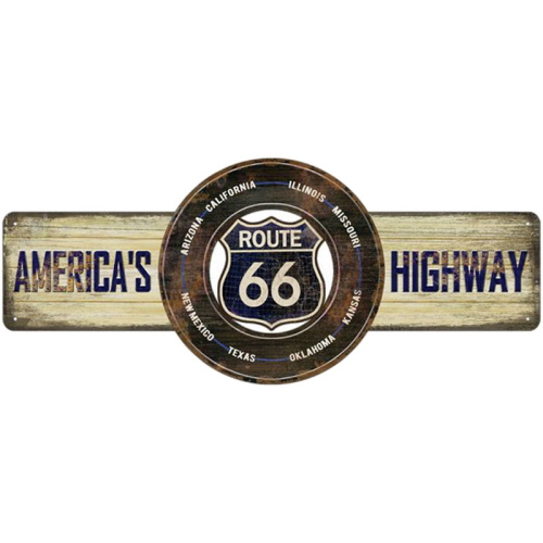 Plaque route 66 americas highway
