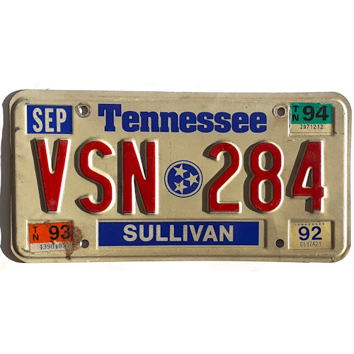 Plaque authentique tennessee