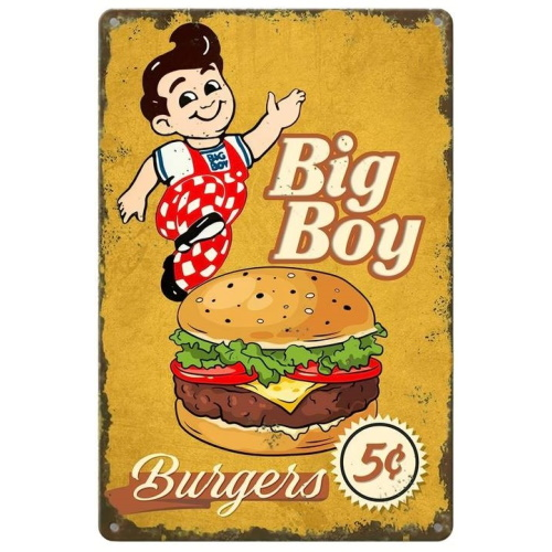 Plaque big boy burgers