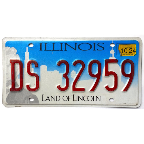Plaque authentique illinois