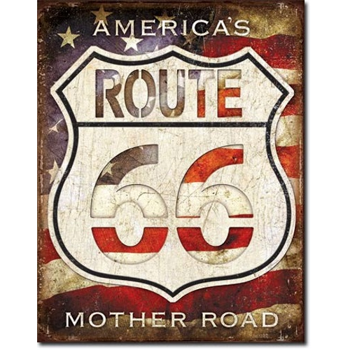 Plaque route 66 americas