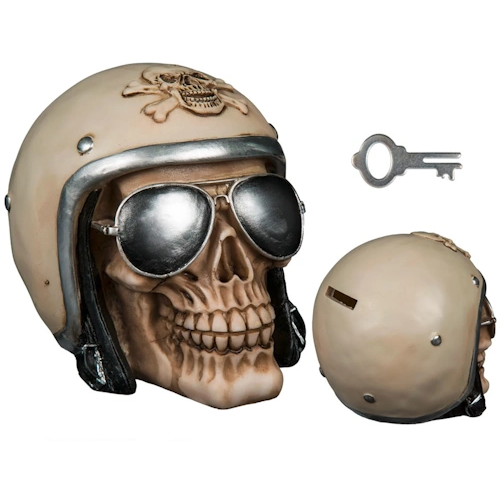 Tirelire skull