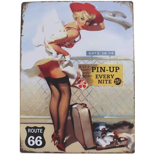 Plaque pin up every nite