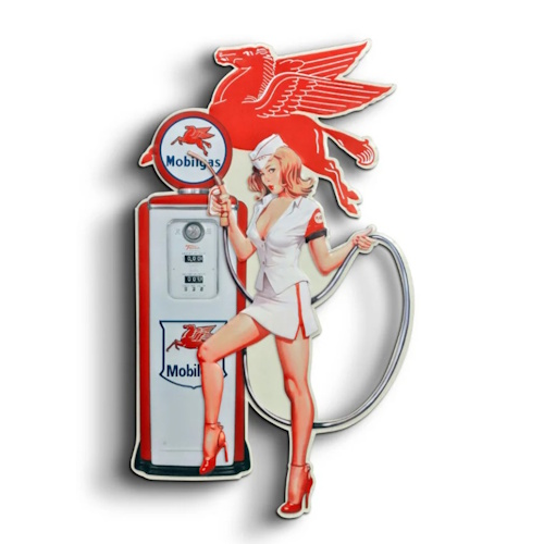 Plaque Pin-up Mobilgas