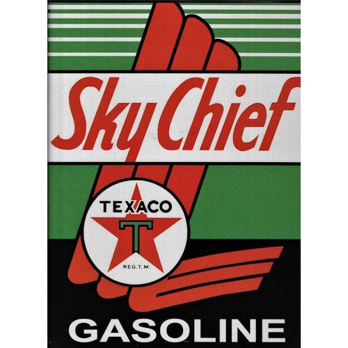 Plaque texaco sky chief