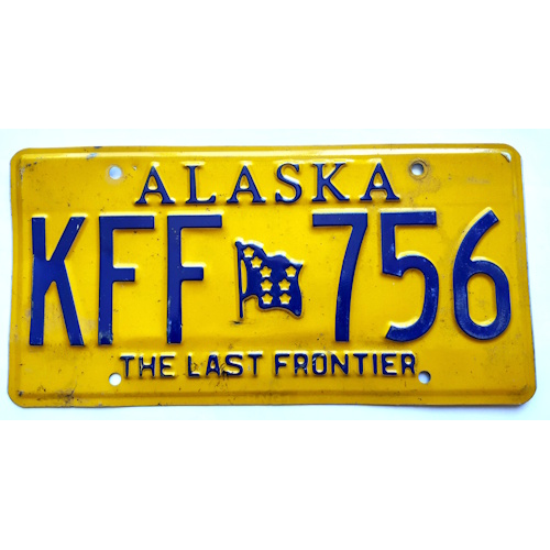 Plaque authentique alaska