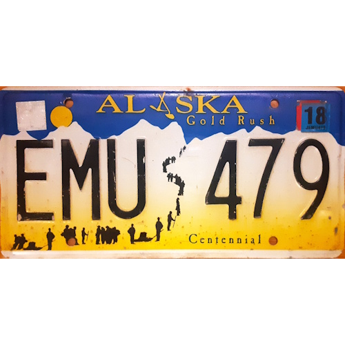 Plaque authentique alaska