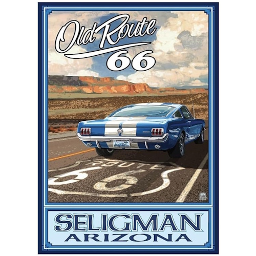 Plaque route 66 seligman arizona