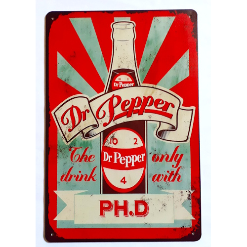 Plaque dr pepper