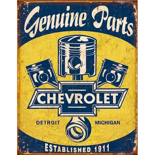 Plaque chevrolet genuine