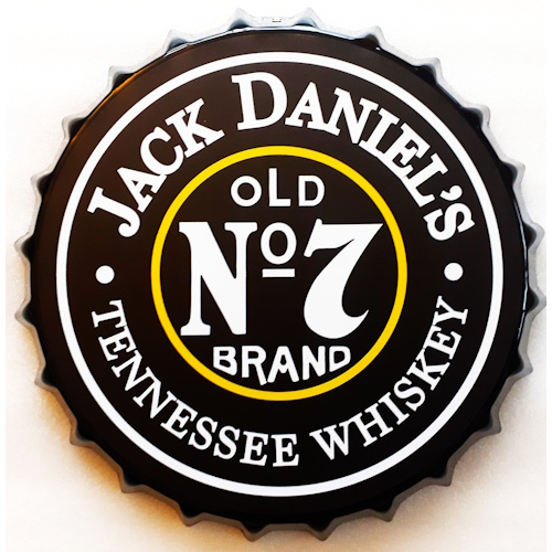 Plaque Jack Daniels Whiskey - Type capsule